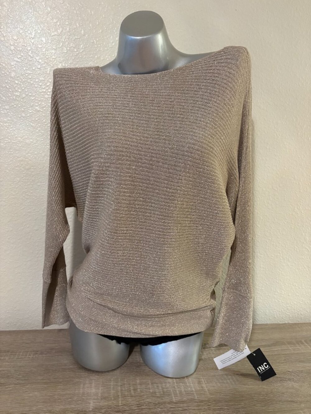 INC International Concepts Women's Gold Top Size Medium